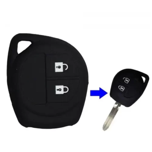 2 Buttons Silicone Rubber Key Cover For SUZUKI Swift ALTO Wegon R And Other Model