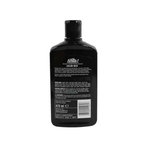Formula 1 Color Wax For All Black Paint Finishes