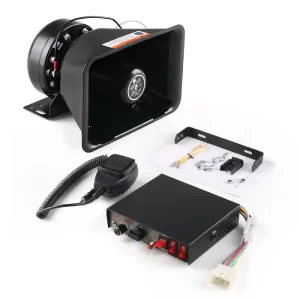 9 Tones Loud Car Warning Alarm Police Siren Horn Speaker 12V 200W