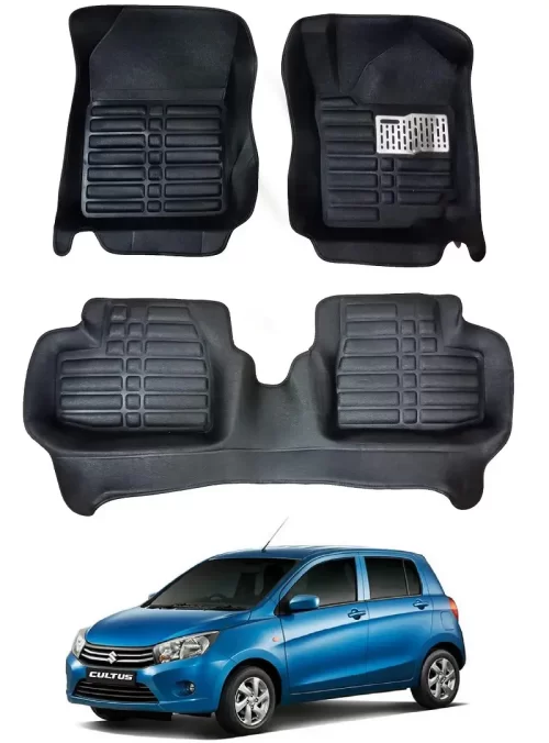 DVHTHJJ 5D LUXURY MAT FOR SUZUKI CULTUS 2017 TO 2024 BLACK