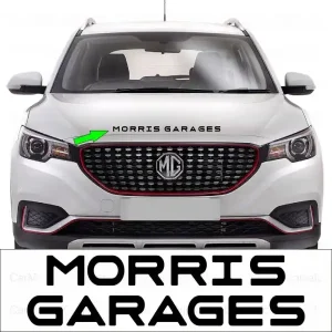 MG MORRIS GARAGE CAR BONNET LOGO[BLACK].