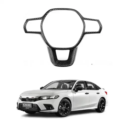 HONDA CIVIC NEW 2022-2025 CARBON FIBER STEERING COVER.
