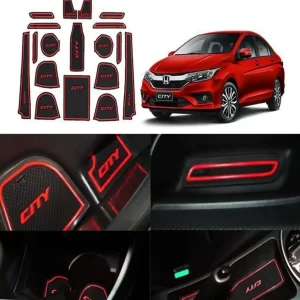 RE&BLACK INTERIOR  MATS FOR CITY .