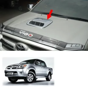 Bonnet Hood Scoop Trim Chrome For 2005-2012 Toyota Hilux Vigo