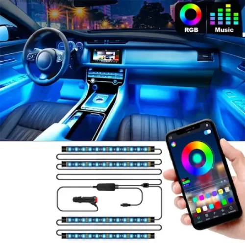 VDVB_SD 12 LED Atmosphere Light Neon Interior Light Mobile App Control
