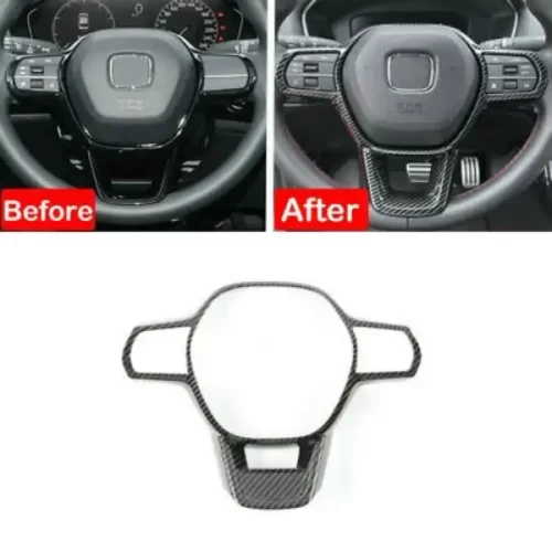 HONDA CIVIC NEW 2022-2025 CARBON FIBER STEERING COVER.