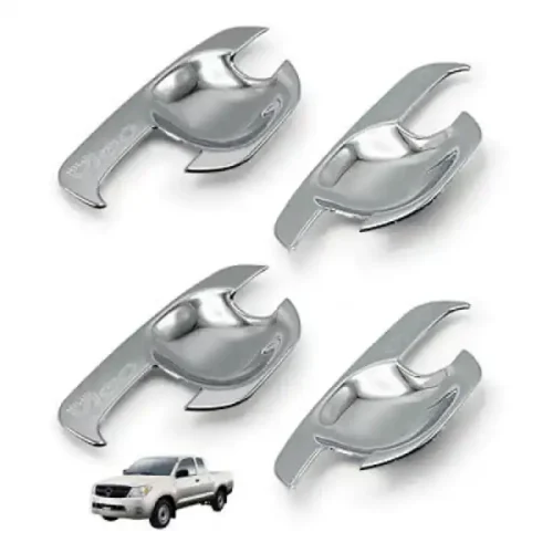 HILUX VIGO CHAMP 2012-2015 HANDLE CHROME COVERS + BOWL HANDLE CHROME ABS.