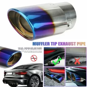 CAR MUFFLER TIP EXHAUST BRUNT BLUE.