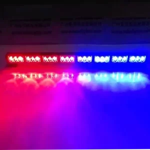 8 BAR LED POLICE LIGHT RED/BLUE.