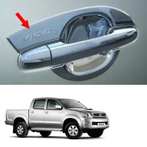 HILUX VIGO CHAMP 2012-2015 HANDLE CHROME COVERS + BOWL HANDLE CHROME ABS.