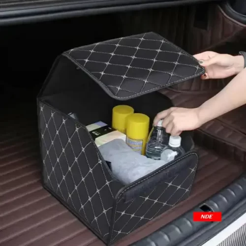 imageGV FOLDING LEATHER CAR TRUNK STORAGE BOX.