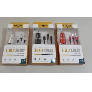 STOTFOX 3-IN-1 SMART CAR CHARGER.