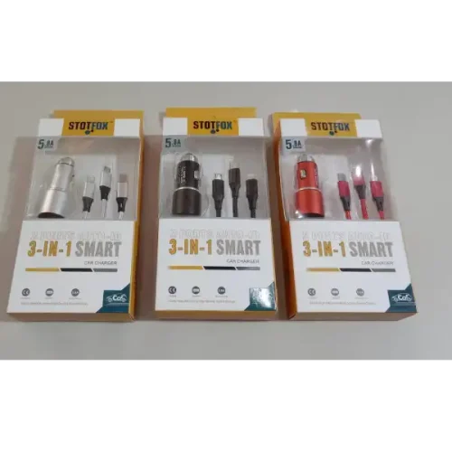 imageRFC STOTFOX 3-IN-1 SMART CAR CHARGER.