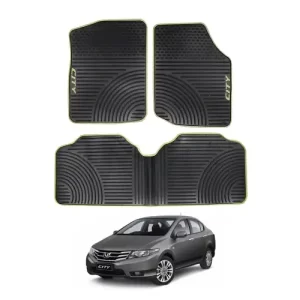 HONDA CITY 2009-2015 PVC SMOKE BLACK FLOOR MATS.