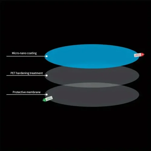 2pcs Anti-Fog Rainproof Car Mirror Film Protective Sticker for Rearview Mirrors