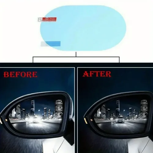2pcs Anti-Fog Rainproof Car Mirror Film Protective Sticker for Rearview Mirrors